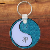 天秤座と水うさぎ キーホルダー (裏面)