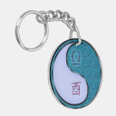 天秤座と水の鶏 キーホルダー (正面左)