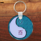 天秤座と水の鶏 キーホルダー (正面)