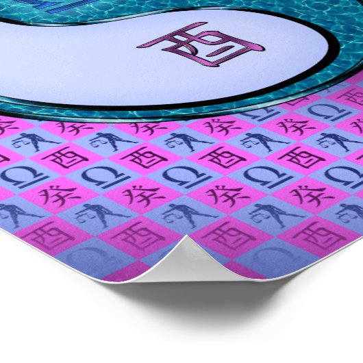 天秤座と水の鶏 ポスター (角)