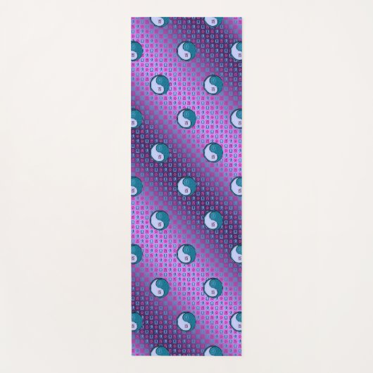 天秤座と水の鶏 ヨガマット (正面)