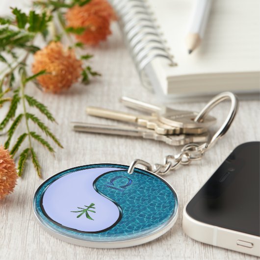 天秤座と水ヤギ キーホルダー (正面右)