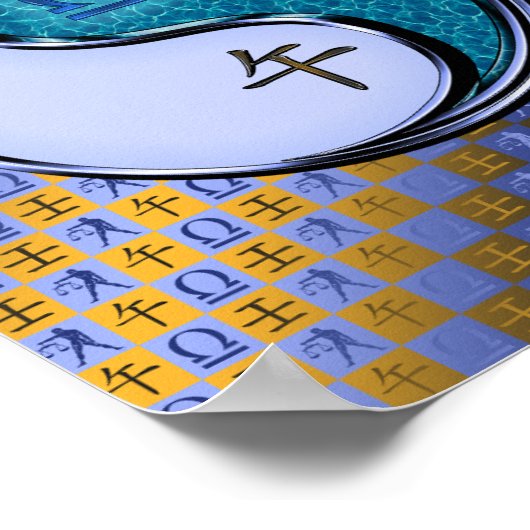 天秤座と水馬 ポスター (角)