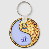 天秤座と火の雄牛 キーホルダー (裏面)