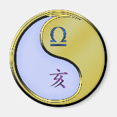 天秤座と金属の豚 マグネット (正面)