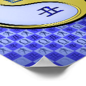 天秤座と金属オックス ポスター (角)