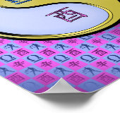 天秤座と金属製の雄鶏 ポスター (角)