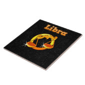 天秤座のイラストレーション タイル (側面)