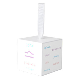 天秤座のオーナメント キューブオーナメント