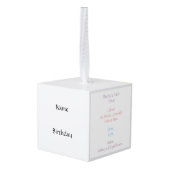 天秤座のオーナメント キューブオーナメント (裏面アングル)