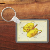 天秤座のクラシックな星座図:ウラニアの鏡 キーホルダー (裏面)