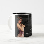 天秤座のゴシック様式女性の(占星術の)十二宮図のマグ ツートーンマグカップ (正面左)