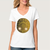 天秤座のシンボルマーク 極簡天体サイン Tシャツ (正面)