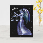 天秤座のバースデー・カード カード (黄色い花)