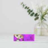 天秤座のプロフィールカード スキニー名刺 (スタンド正面)