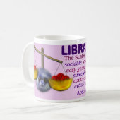 天秤座のマグ コーヒーマグカップ (正面左)