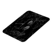 天秤座の地図Hevelius 1690黒 マグネット (左側)