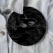 天秤座の地図Hevelius 1690黒 缶バッジ (インサイチュ)