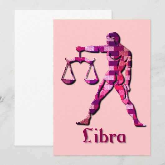 天秤座の招待状 招待状 (正面/裏面)