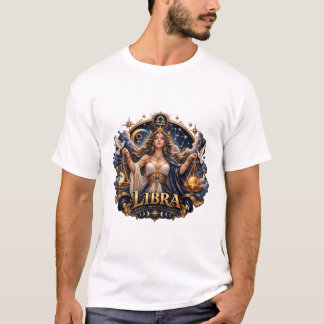 天秤座の星占いスケール 天体占星術 Tシャツ