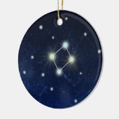 天秤座の星座|の名前をカスタムする セラミックオーナメント (左)