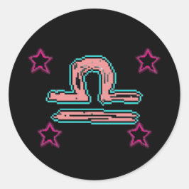 天秤座の星 ラウンドシール