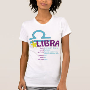 天秤座の特性の女性タンクトップ Tシャツ