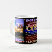 天秤座の蠍座の先端の占星術 コーヒーマグカップ (正面左)