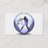 天秤座の記号の名刺 名刺 (裏面)