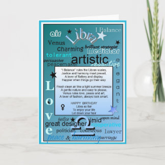天秤座の誕生日 カード