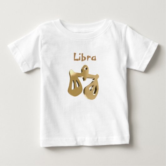 天秤座の金印 ベビーTシャツ (正面)
