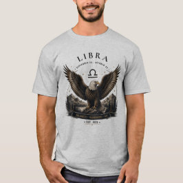 天秤座の鷲 星座 メンズTシャツ Tシャツ
