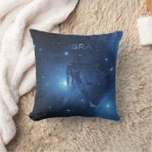 天秤座の(占星術の)十二宮図の印 クッション (ブランケット)