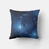 天秤座の(占星術の)十二宮図の印 クッション (裏面)