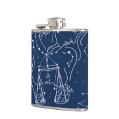 天秤座の(占星術の)十二宮図の印 フラスク (左)