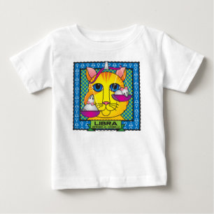 天秤座のZodicatの乳児のTシャツ ベビーTシャツ