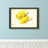 天秤座はかりで測ヴィンテージ座ウラニア鏡 キャンバスプリント (インサイチュ (ウッドフロア))