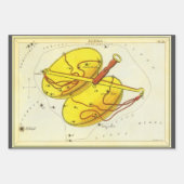 天秤座はかりで測ヴィンテージ座ウラニア鏡 ラッピングペーパーシート (正面)