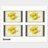 天秤座はかりで測ヴィンテージ座ウラニア鏡 長方形シール (シート)