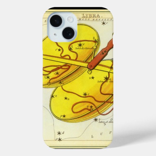 天秤座はかりで測ヴィンテージ座ウラニア鏡 Case-Mate iPhoneケース (裏面)