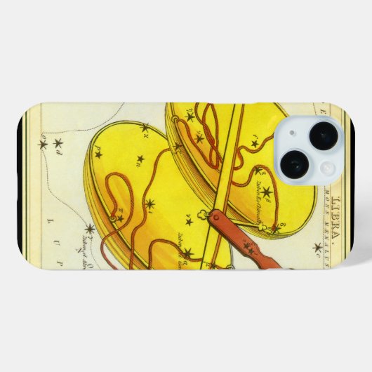 天秤座はかりで測ヴィンテージ座ウラニア鏡 Case-Mate iPhoneケース (裏面 (横))