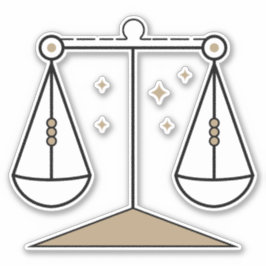 天秤座はかりで測空気記号の黒い占星術の記号 シール