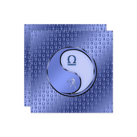 天秤座はかりで測 カード (正面/裏面インサイチュ)