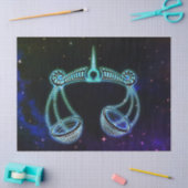 天秤座はかりで測〔占星術の〕十二宮図ティッシュペーパー 薄葉紙 (クラフト)