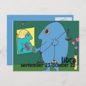 天秤座はがき ポストカード (正面/裏面)