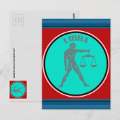 天秤座はがき ポストカード (正面/裏面)