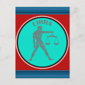 天秤座はがき ポストカード (正面)