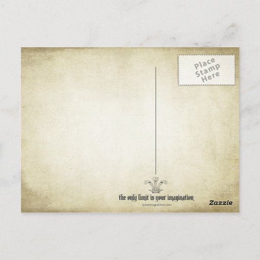 天秤座はがき ポストカード (裏面)