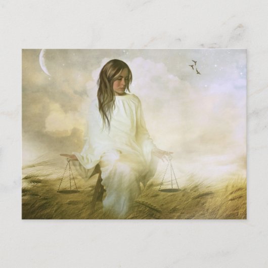 天秤座はがき ポストカード (正面)