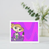 天秤座はがき ポストカード (スタンド正面)